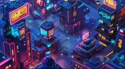 technology city wallpaper